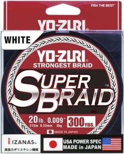 Yo-Zuri SuperBraid 300 Yards, White -Fish Shop 40272567828569