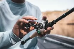 Quantum Energy S3 Baitcasting Reel -Fish Shop energy bc reel side lifestyle