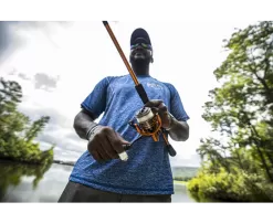 Lew's Mach Crush Speed Spin Spinning Reels -Fish Shop mcras machcrushspinningreel2ndgen inuse