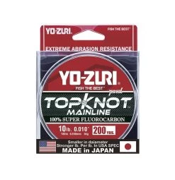Yo-Zuri TopKnot Mainline Natural Clear Fluorocarbon Fishing Line 200 Yards
